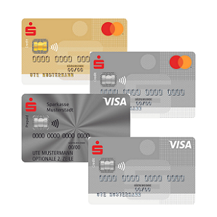 Mastercard Gold, Mastercard Standard, Visa Basis, Visa Standard