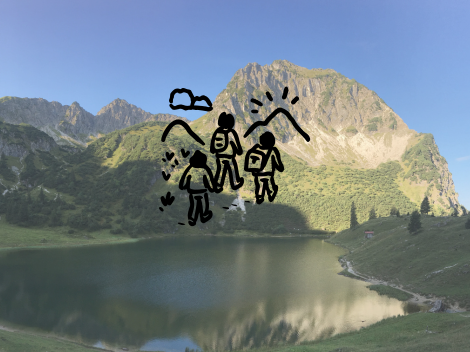 Aussicht auf den Gaisalpsee