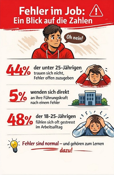Fehler im Job: Ein Blick auf die Zahlen im Fokus auf Jugendliche bis 25 Jahren