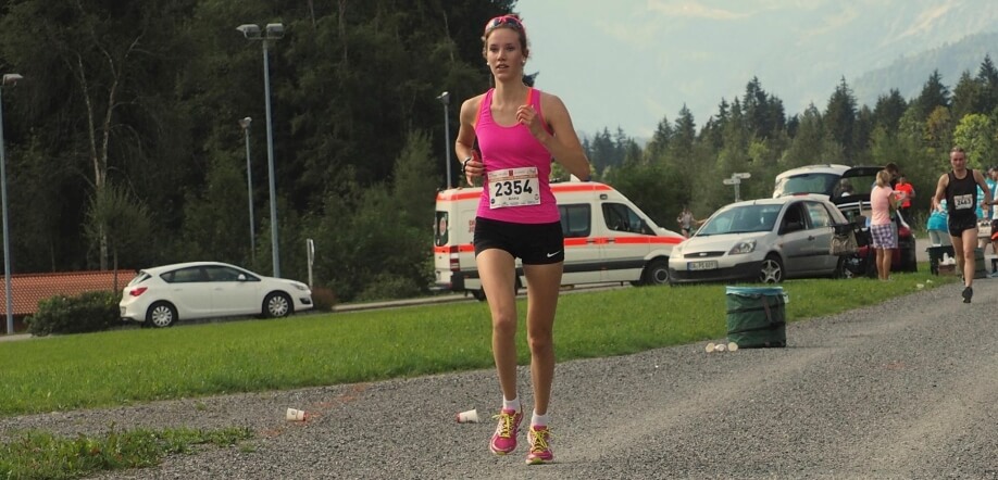 Ein Bild von Anna beim Allgäu-Panorama-Marathon.