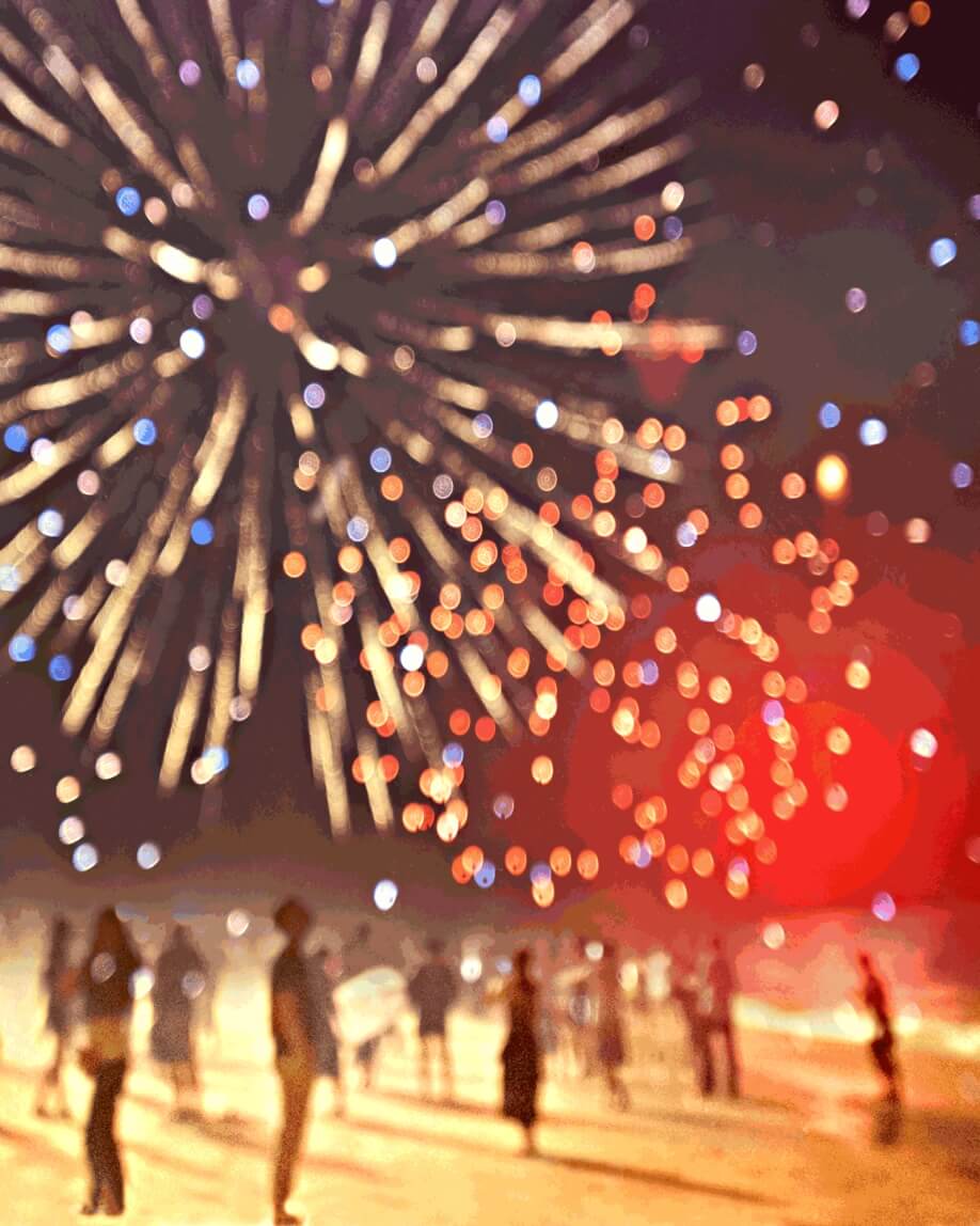 01.01.2017 Ein Bild von einem Feuerwerk.