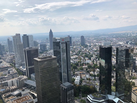 Auf dem Main Tower in Frankfurt 