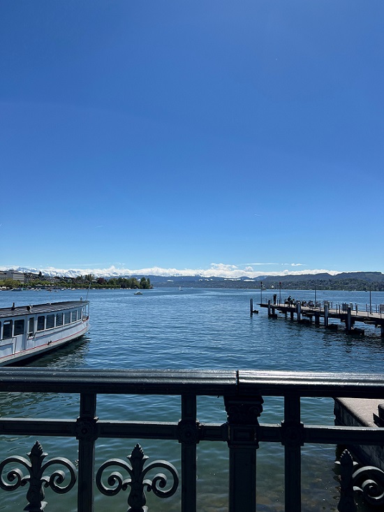 Blick auf den Zürich See in Zürich 