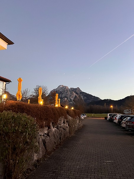 Bergblick am Abend in Füssen