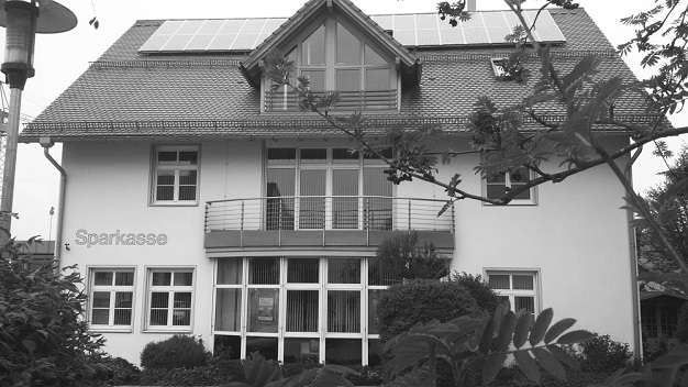 Sparkassen Filiale Vor der Sparkassen Filiale in Obergünzburg