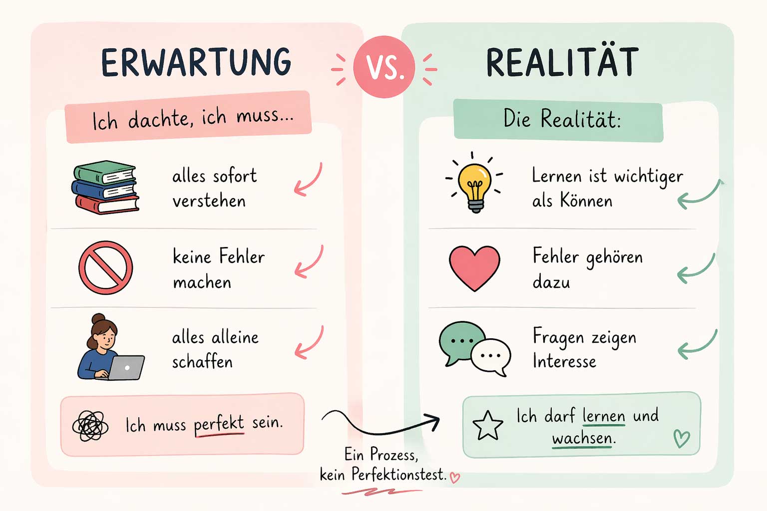 Erwartung vs Realität 