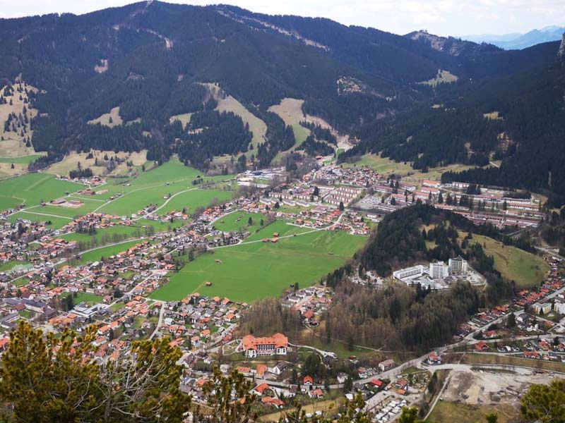 Blick vom Kofel auf Oberammergau