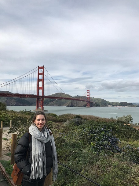 Selina Weber an der Golden Gate Bridge Selina Weber an der Golden Gate Bridge