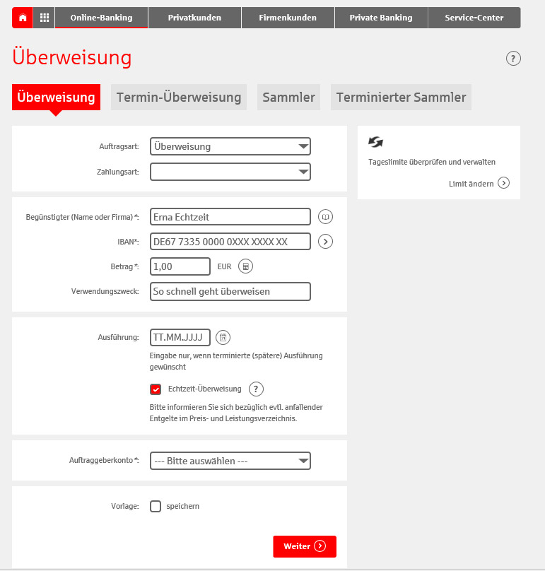 Schnell Mal Geld Uberweisen Und Schwupps Schon Da Sparkasse Allgau