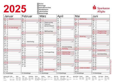 Kalender 2025 - Vorschaubild