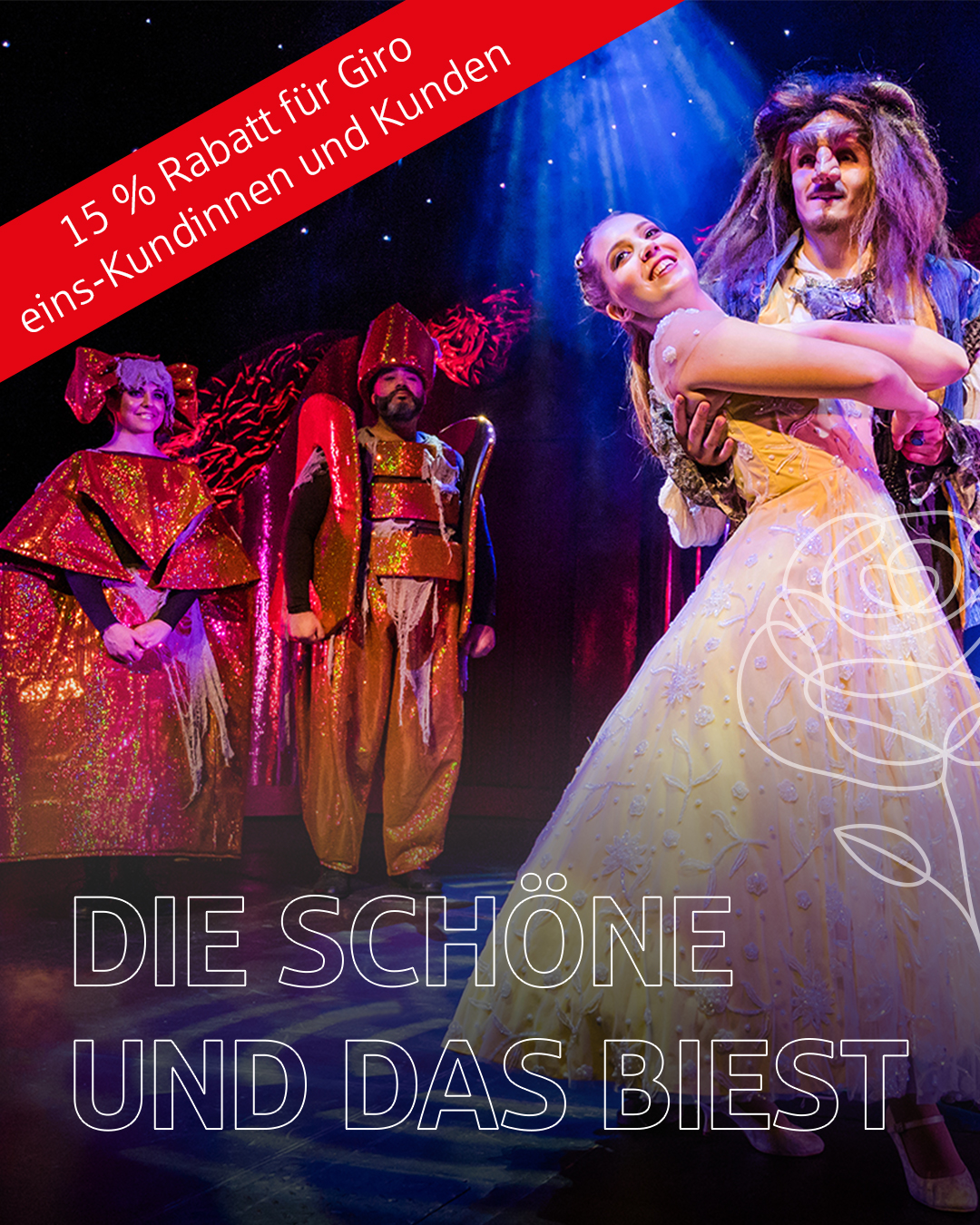 Die Schöne und das Biest auf der Bühne 
