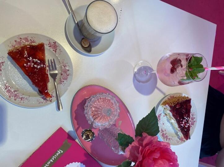 Alles pink und rosa im Café SISSI