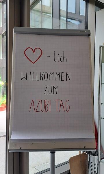 Herzlich Willkommen zum Azubi Tag auf Flipchart