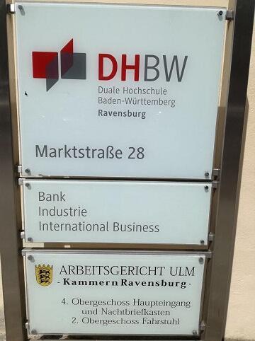 Studiengang BWL-Bank in Ravensburg