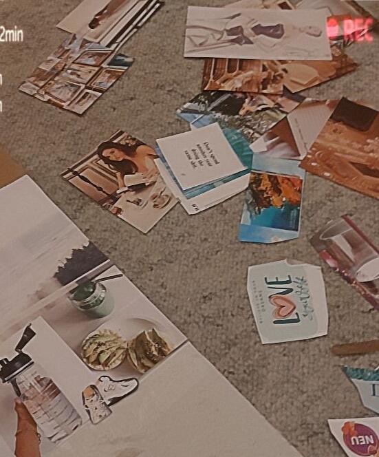 Vision Board in Arbeit