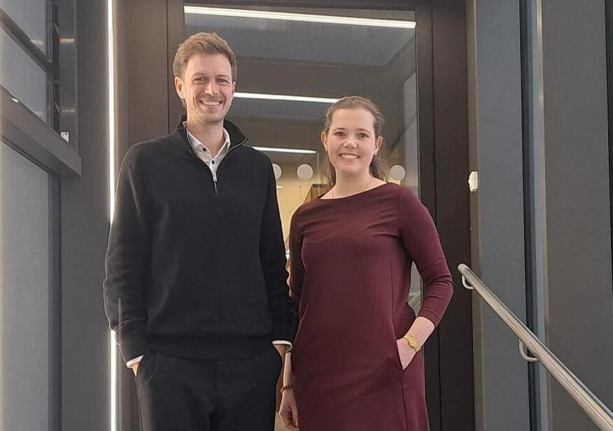 Ausbildungsreferent Markus Rienaecker mit Johanna