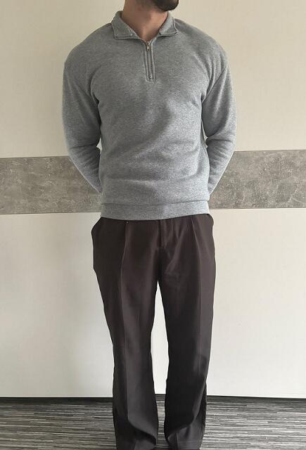 Zip Shirt mit Anzughose 