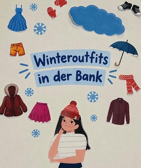 Winteroutfits in der Bank