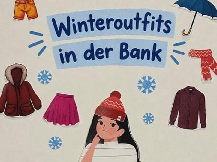 Winteroutfits in der Bank