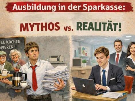 Ausbildung in der Sparkasse – Was ist Mythos, was ist Realität?